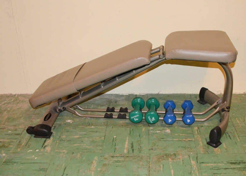 Danskin Workout Bench and Hand Weights EBTH